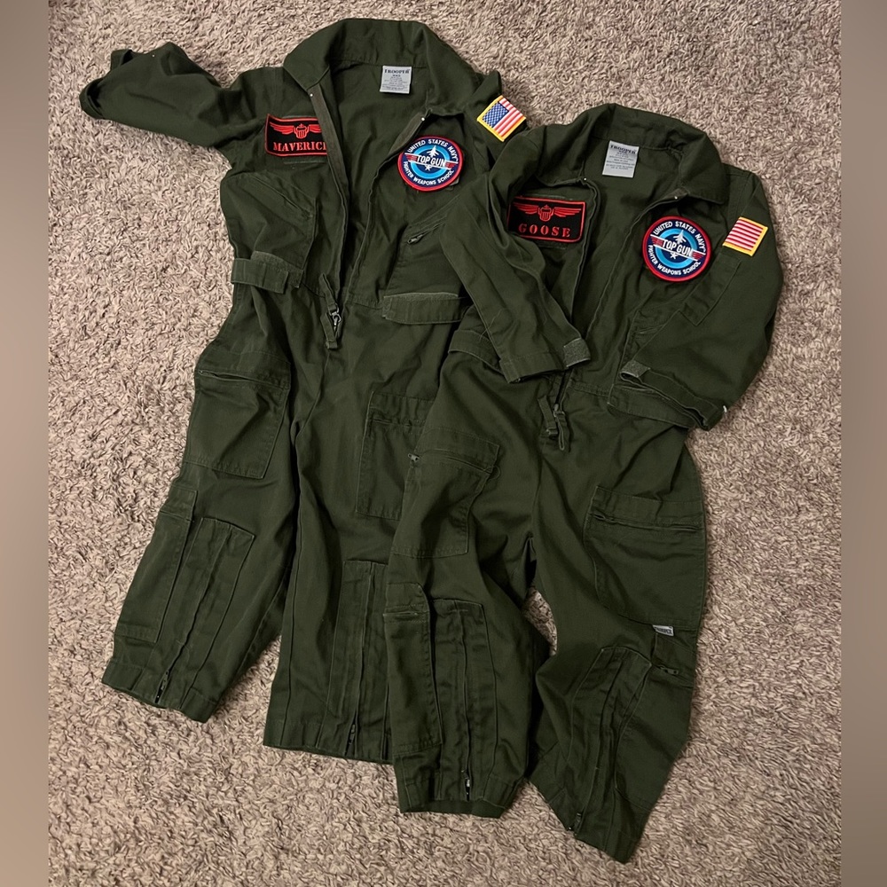 Top Gun Maverick and Goose Military Toddler Costume Outfit  XXS Army AirForce